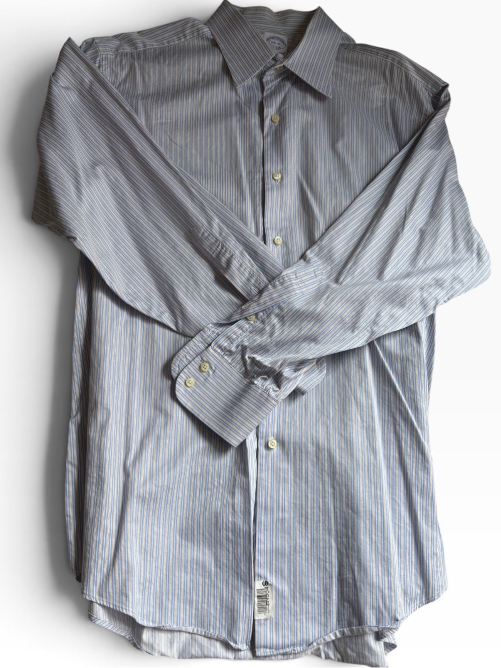 Brooks Brothers Blue and White Striped Dress Shirt